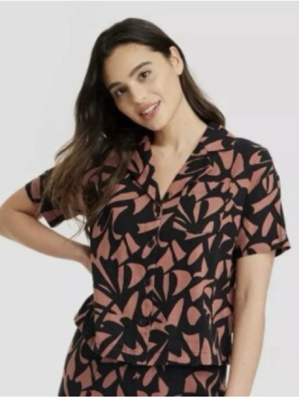 A New Day Target Linen Tropical Shirt